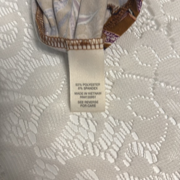 NWT Mudd brand Fall colored long sleeve Flare Dress with floral pattern - Picture 8 of 9